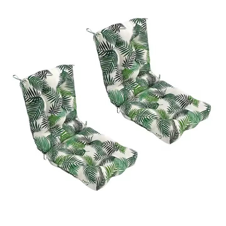 REINO MANSIDI Cojín de Silla Sin Respaldo 90x45cm ramas verdes - 1