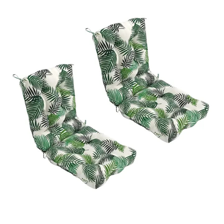 REINO MANSIDI Cojín de Silla Sin Respaldo 90x45cm ramas verdes - 1