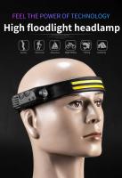 Lámpara De Cara LED Recargable Con Sensor COB Y Batería Integrada 6 Modos Iluminación Para Trabajo Al Aire Libre Lámpara Frontal Impermeable Para Camping Pesca Y Senderismo - details 5