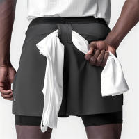 Shorts De Fitness Deportivos Para Hombres Secado Rápido Doble Capa Pantalones De Baloncesto Casual Moda Verano Running Outdoor - details 24