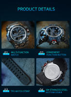 Reloj De Pulsera Militar Deportivo Para Hombre SANDA 3133 G Style 50M a Prueba De Agua Resistente Al Shock Con Cuarzo Digital Y Luz LED - details 19