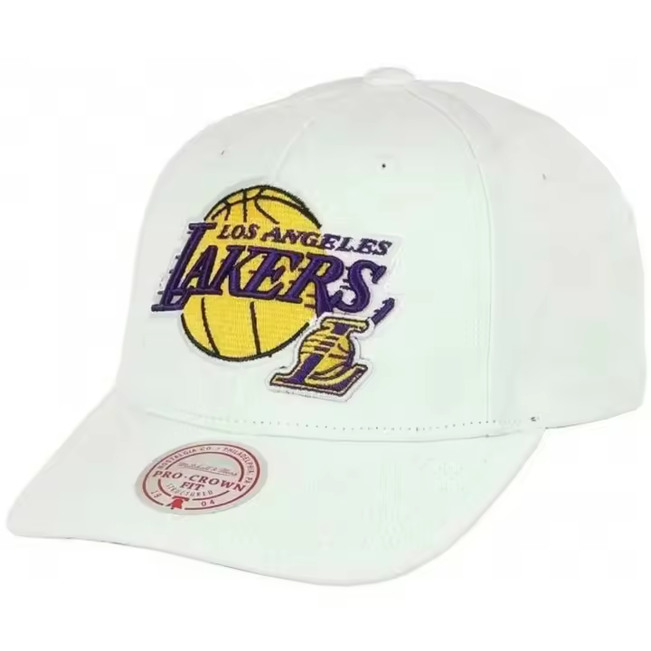 Gorra Mitchell & Ness Los Angeles Lakers para unisex en color blanco - 1