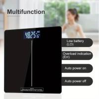 Báscula De Peso Digital Multifuncional Cuadrada Para Baño Preciso Con Pantalla LED Iluminada Unidad De Medición Kg Tamaño 26x26x2cm - details 0
