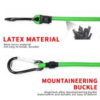Cordones Elásticos Verdes De 30-150CM Con Gancho 8MM Para Bicicletas Ligeros Cuerda De Bungee Para Auto Equipaje Rack De Techo - details 1