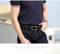 Cinturón De Cuero Genuino Para Hombres Con Hebilla De Calidad Superior Estilo Casual Cowboy Moda Diseñador 2022 Nuevo - details 1