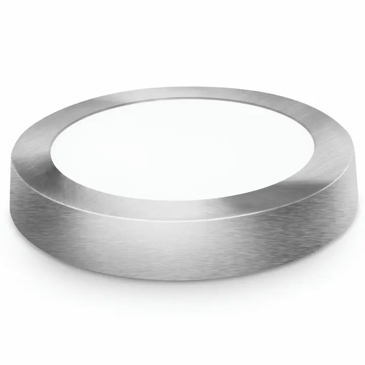 DOWNLIGHT LED DE SUPERFÍCIE REDONDO PRATA MATEL 18W FRIA - 1