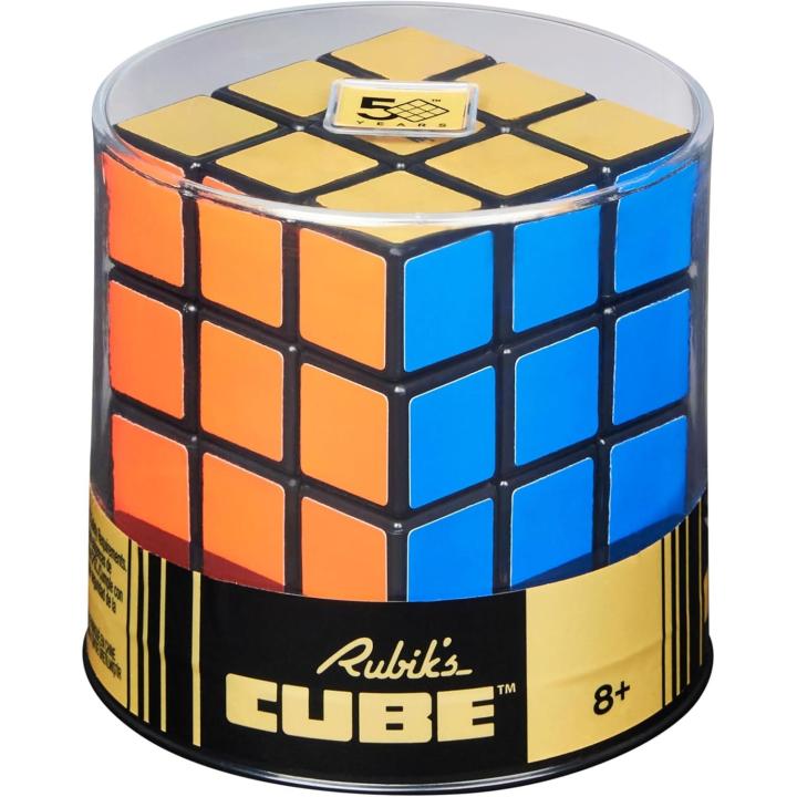 Rubik's - Cubo DE Rubik Edición Especial Retro 50 Aniversario - Juego de Rompecabezas, Cubo Mágico para Desafiar la Mente - Juguetes Niños 8 Años + (Spin Master 6068726)