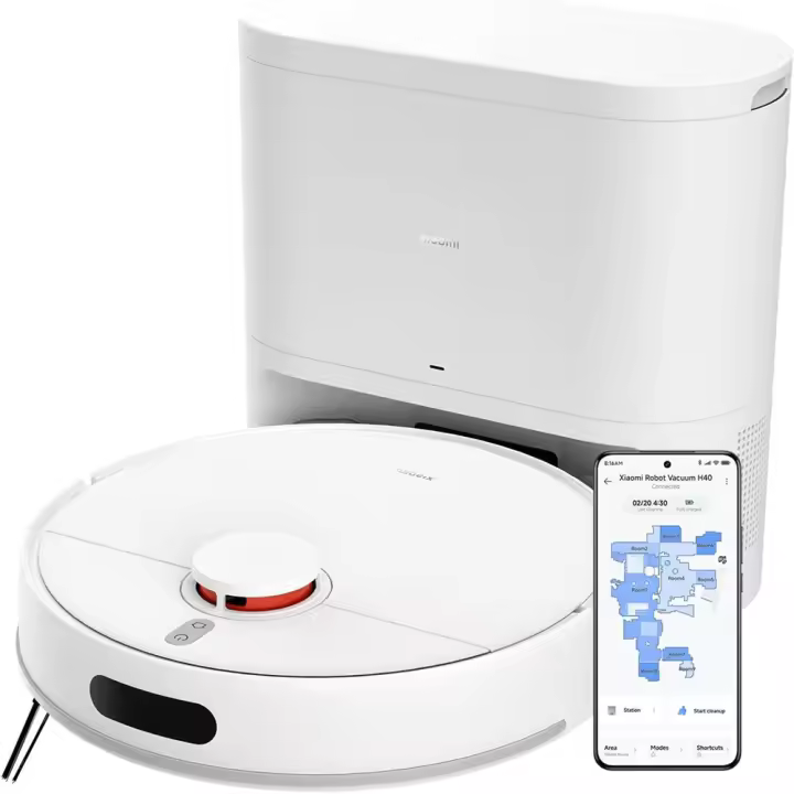 XIAOMI H40 Robot Vacuum Cleaner with Self-Empty Station, 10000Pa Suction, LDS Laser Navigation, Voice Control/App - 1