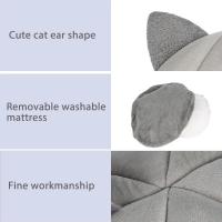 Cama Para Gato Cueva Lavable Cama Para Mascotas Plegable Con Removible Medio Calor Para Gatos Pequeños Y Perros Pequeños - details 11