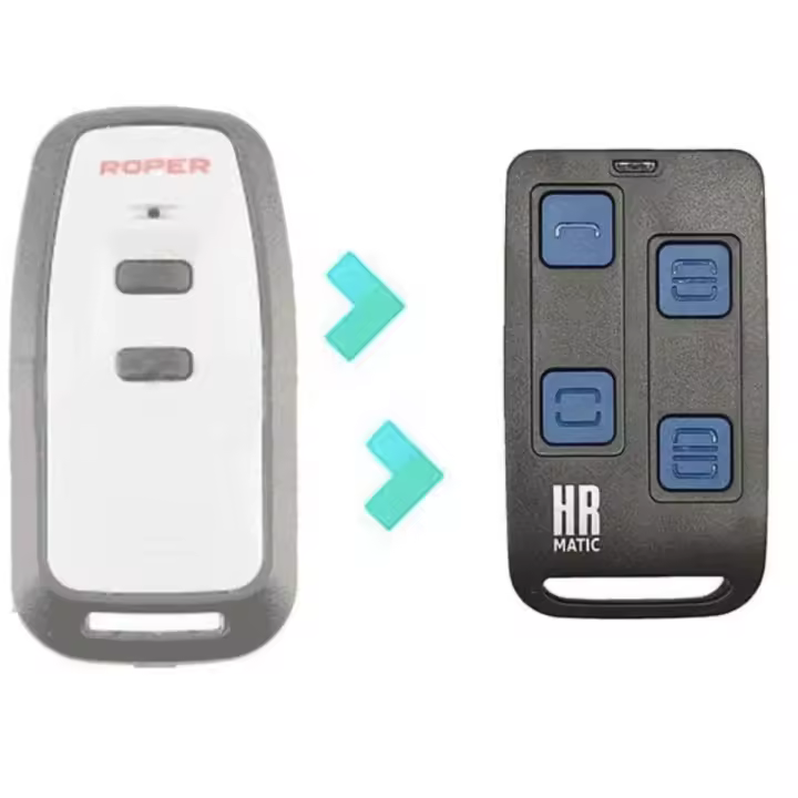 Roper Mando de Garaje Universal HR MULTI 3 compatible Roper GO Frecuencias 433 Y 858 Mhz Unifique Hasta 4 Mando en 1 - 1