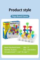 Juego Educativo Montessori Para Niños Pequeños Tablero De Palos Con Mezquitas Bloques De Encaje Juego Creativo De Hilo Color Cognición Juguetes Educativos - details 9