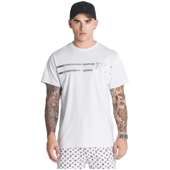 Camiseta de Manga Corta Gianni Kavanagh K Foil para hombre en color blanco - 1