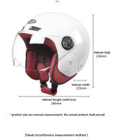 Casco De Motocicleta Eléctrico Para Mujer Con Visera Color Rosa Seguridad Verano Para Vespa Bicicleta Y Moped Casco Abierto - details 18
