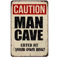 Cartel Vintage De Metal No Hay Tontos Más Allá De Este Punto Decoración Para Casa Bares Garage Cafeterías Clubes Cueva De Hombres Pubs Retro - details 3