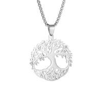 Collar De Moda De Acero Inoxidable Árbol De La Vida Colgante Retro Amuleto De Suerte Para Hombres Y Mujeres Joyería Clásica - details 8