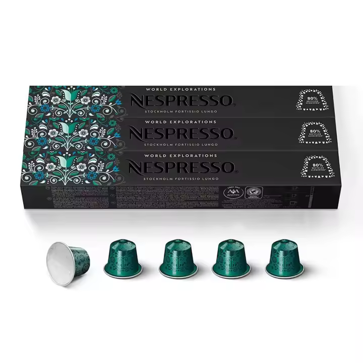 Nespresso - Stockholm Fortisimo L - Pack de Capsulas Original Line - 1