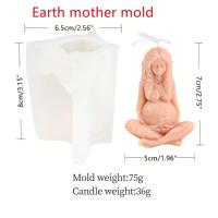 Molde De Vela De Silicona 3D De Mujer Embarazada Y Niño Estatua De Madre Tierra Para Arte Corporal DIY Decoración Del Hogar Regalo Personalizado - details 7