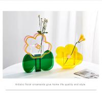 Vaso De Acrílico Creativo Y Artístico Para Flores Moderno Decoración Para Escritorio De Oficina Y Dormitorio Estilo Nórdico - details 9