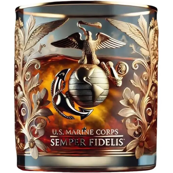 Vasos de whisky en homenaje a veteranos, vaso grabado para el 250.º aniversario del Cuerpo de Marines, regalo para veteranos del ejército (D) - 1