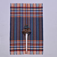 Nuevo manto con capucha de estilo étnico con aberturas a cuadros, chal de viaje con borlas tejidas y chaqueta cálida para tomar fotos - details 2