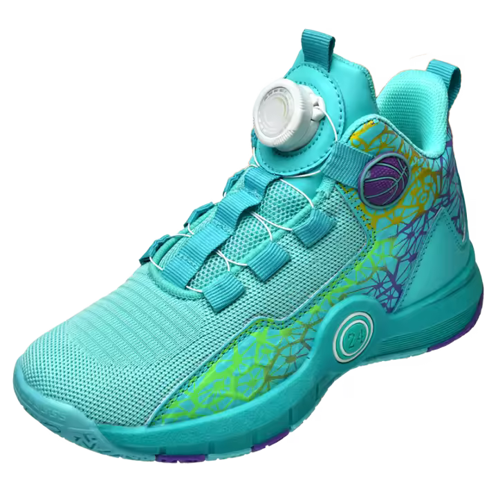 Zapatillas De Baloncesto Para Niños Diseño Original 2024 Cómodas Y Transpirables Para Entrenamiento En Campo Interior Tamaño 26-37 Colores Blanco Negro - 1