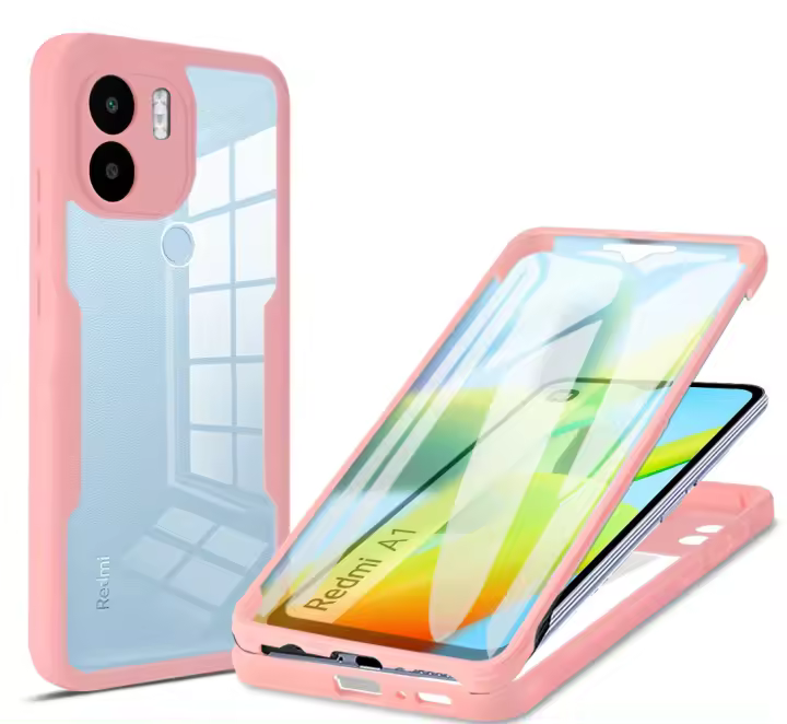 Protector De Pantalla Completo 360 Para Redmi A1 A1 plus K40 pro K40 pro plus K50 K60 pro 5G Funda Transparente Antigolpes Compatible Con Xiaomi - 1