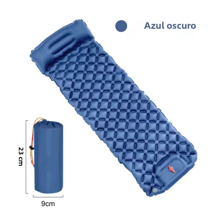Colchón De Acampar Autoinflable Con Almohadas Matrícula Aérea Ultraligera Con Bomba De Inflado Integrada Manta De Descanso Para Exteriores - 1