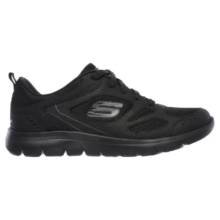 Skechers 12982 Zapatillas deportivas Summits Suited SKE para mujer en negro de piel vegana - 1