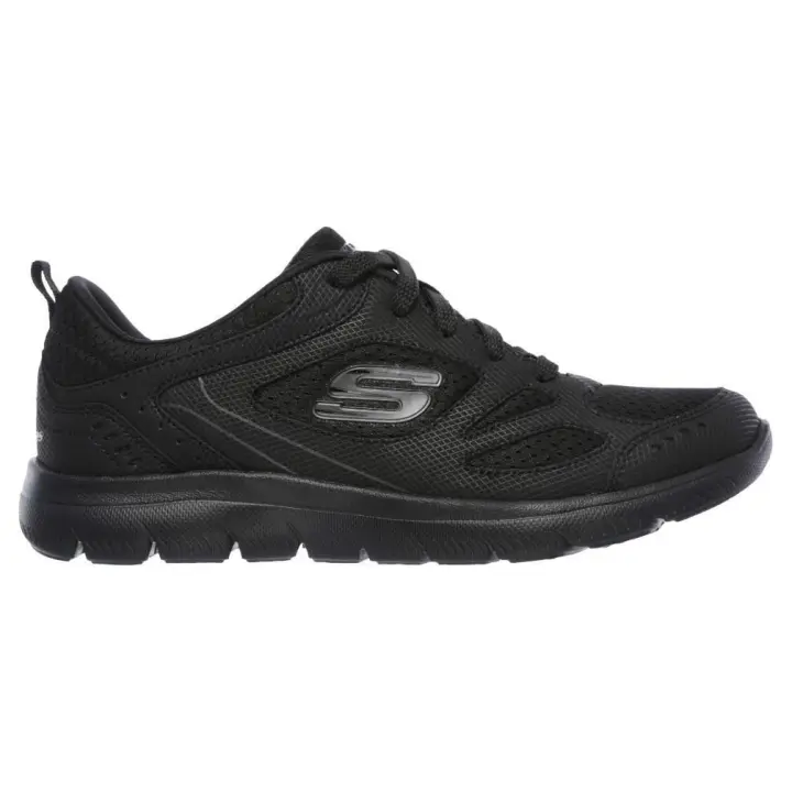 Skechers 12982 Zapatillas deportivas Summits Suited SKE para mujer en negro de piel vegana - 1