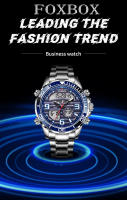 Reloj Deportivo De Lujo Para Hombre FOXBOX Dual Display Analógico-Digital Acero Inoxidable Impermeable Con Caja Reloj De Pulsera Quartzo - details 0