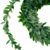 Guirnalda De Hiedra Artificial De 24 Pies Decoración De Hojas Verdes Para Interiores Y Exteriores Estilo Rústico Farmhouse Jardín - details 4