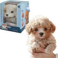Mi Perro robot realista, mini Juguetes de felpa Interactivo para mascotas Niños Lindo Perro robot suave que Camina y Ladra - details 0