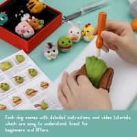 Kit De Inicio Para Tejido Con Agujas 9 Piezas Set Manual De Haciendo Animales Con Herramientas De Lana De Oveja Y Guías De Preparación - details 4