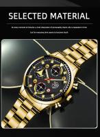 DEYROS Conjunto De 3 Relojes De Pulsera De Lujo Para Hombre Estilo Casual Y Deportivo Cuarzo Accesorio De Moda Y Negocios - details 1