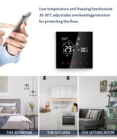 Termostato Inteligente WiFi Tuya Para Calefacción Eléctrica Y Agua/Gas Con Control Remoto Compatible Con Alice Alexa Google Home - details 6