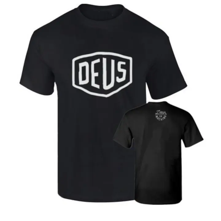 Camiseta Premium Deus Ex Machina 190grs blanca o negra 100% algodon Unisex - 1