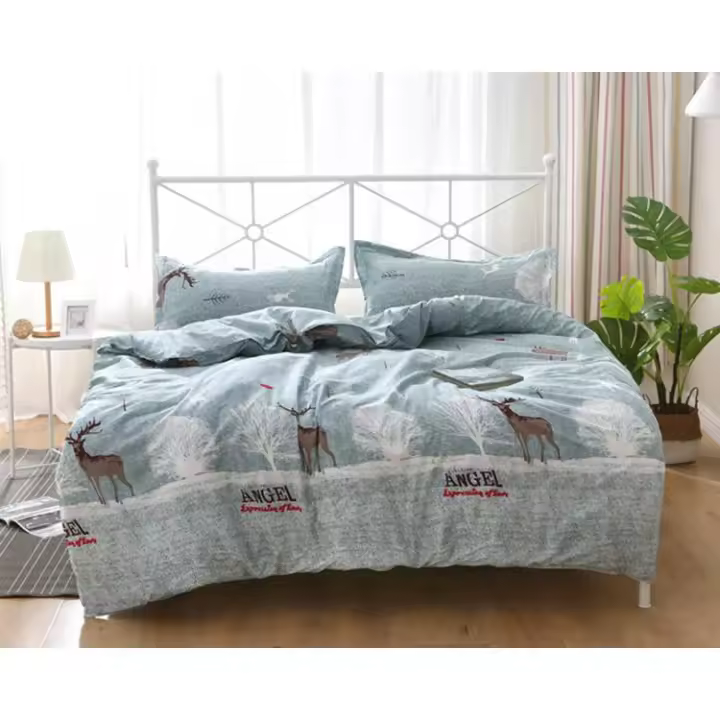 Ropa de Cama 230x200 de 4 piezas-fundas nórdica de 150x200 con fundas de almohada - 1