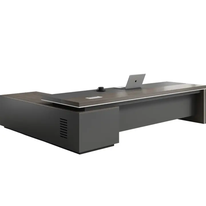 Escritorio boss simple y moderno, escritorio para presidente de oficina, combinación de escritorio y silla de oficina, muebles de oficina individuales, escritorio atmosférico - 1