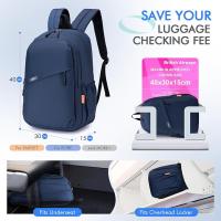 Mochipa Viaje Avion Cabin 40x30x15 British Airways Bolsa para 15,6 Pulgadas Mochipa Bolsa De Cabina Mochipa Mujer Hombre Antirobo para Trabajo Universidad - details 0