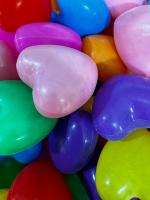 Pelotas de Piscina Infantil Multicolor Sin BPA, Forma de Corazón, Pack de 50/100/200 Unidades – Bolas de Parque para Niños y Bebés en Azul, Verde, Amarillo, Rosa, Rojo, Lila y Naranja - details 8