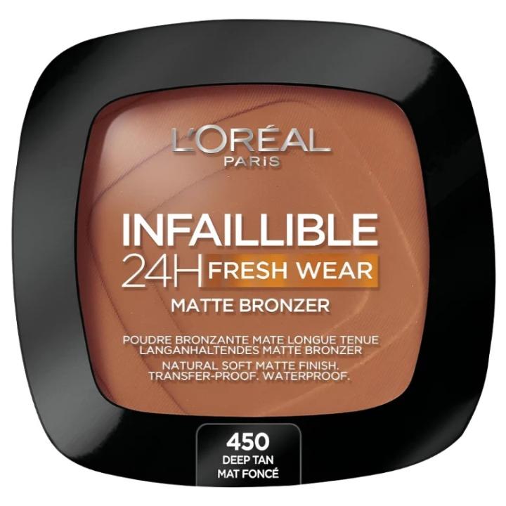 Polvos Bronceador Suave Mate, Larga Duración, Acabado Mate, Resistente al Agua y a las Transferencias, Infalible 24H… — oferta en Miravia
