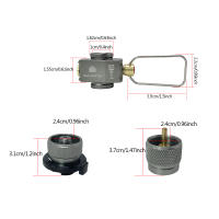 Adaptador De Conversión De Tanque Plano Para Camping Y Viajes Con Quemador De Gas Aluminio Manual No Incluye Ignición Venta Por Pieza - details 1