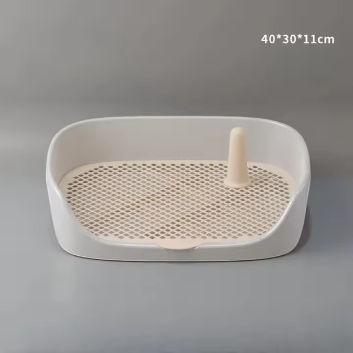 Toilet Para Mascotas Pequeñas Perros Y Gatos Portátil Entrenamiento De Perro Silla De Orina Para Pupusas Almohadilla Y Bandeja De Inodoros Suministros Para Mascotas Internos Adecuado Para Conejos Y Hamsters - 1