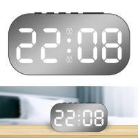 Reloj De Alarma Digital Con Luz Nocturna Dimmer De 5 Niveles Y Mostrador De Temperatura USB Moderno Para Dormitorio - details 2