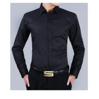 Camisa De Encaje De Algodón Y Poliéster Para Hombre Talla 9XL 48 Longitud De Manga Completa Estilo Slim Fit Casual Social Negocios Formales Color Sólido - details 9
