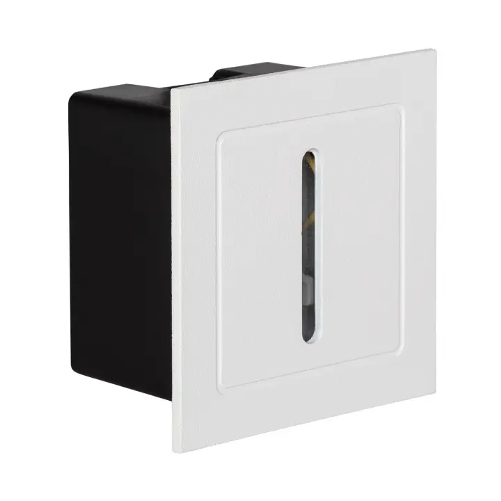 Ledkia Baliza Exterior LED 1W Empotrable Pared Blanco Lineal Wabi - 1