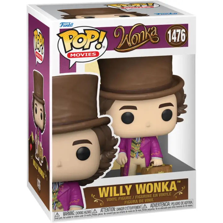 Figura Pop Wonka - Willy Wonka-Figura de Vinilo Coleccionable - Idea de Regalo- Mercancia Oficial - Juguetes para Niños y Adultos - Movies Fans - Muñeco para Coleccionistas y Exposición - 1