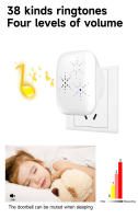 Cerhot Timbre De Puerta Inalámbrico Exterior Autodirigido Resistente Al Agua Con 38 Canciones Distancia De 150M Para Hogar Y Hotel - details 4