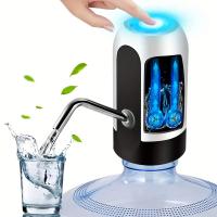 Bomba De Agua Portátil Recargable Por USB Para Botella Con Interruptor De Encendido Y Apagado Dispensador Automático Para Camping - details 0
