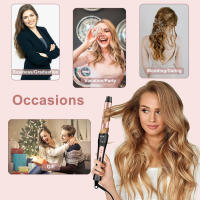 Rizador de Pelo, Juego de rizadores Profesional 3 en 1 Multifunción Intercambiable con diferentes accesorios Rizador y Guantes, Calentamiento Rápido, Planchas Rizadoras para Todo Tipo de Cabello - details 7